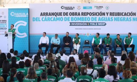 Llega Manolo a Piedras Negras con 155 mdp para drenaje y tratamiento de agua
