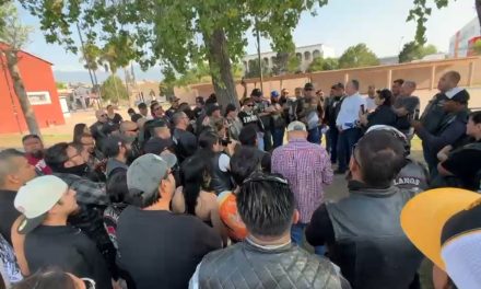 Motociclistas se manifestaron en la plaza de las Ciudades Hermanas de Saltillo