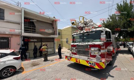 Se registra incendio al interior de un domicilio en la colonia Oceanía de Saltillo