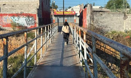 Saltillo: Vecinos de La Morita viven en peligro al usar el puente peatonal