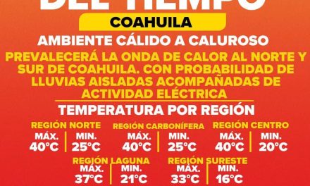 Siguen las altas temperaturas en la mayor parte de Coahuila