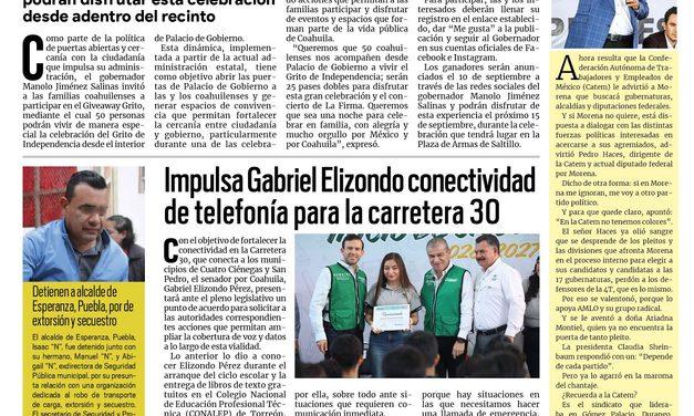 Portada RCG Fronteriza [8 de septiembre de 2026] 