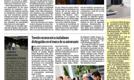 Portada RCG Lagunera [12 de septiembre de 2026] Conoce la información que te presenta RCG Media en su portada y más…