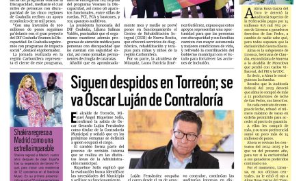 Portada RCG Lagunera [20 de septiembre de 2026] Entregan miles de becas a personas con discapacidad en todo Coahuila; Refuerzan seguridad en fraccionamientos en Torreón y más…