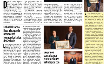 Portada RCG Lagunera [23 de septiembre de 2026] ‘México, epicentro del narco’; seguimos consolidando nuestra alianza estratégica con Texas: Manolo Jiménez  y más…