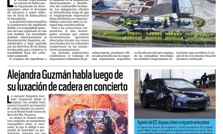 Portada RCG Nacional e Internacional [21 de septiembre de 2026] FGR investiga posible caso de huachicol fiscal de Simsa; Alejandra Guzmán habla luego de su luxación de cadera en concierto y más…