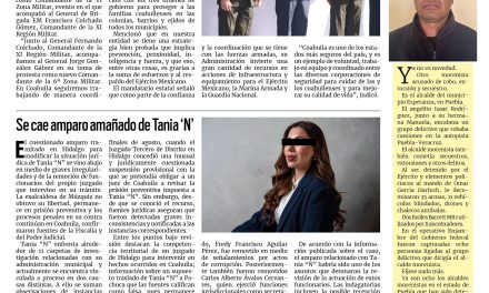 Portada RCG Media [9 de septiembre de 2026] ‘Junto con el Ejército Mexicano, seguimos blindando a Coahuila’; se cae amparo amañado de Tania ‘N’ y más…