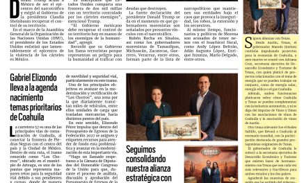 Portada RCG Media [23 de septiembre de 2026] ‘México, epicentro del narco’; seguimos consolidando nuestra alianza estratégica con Texas: Manolo Jiménez  y más…