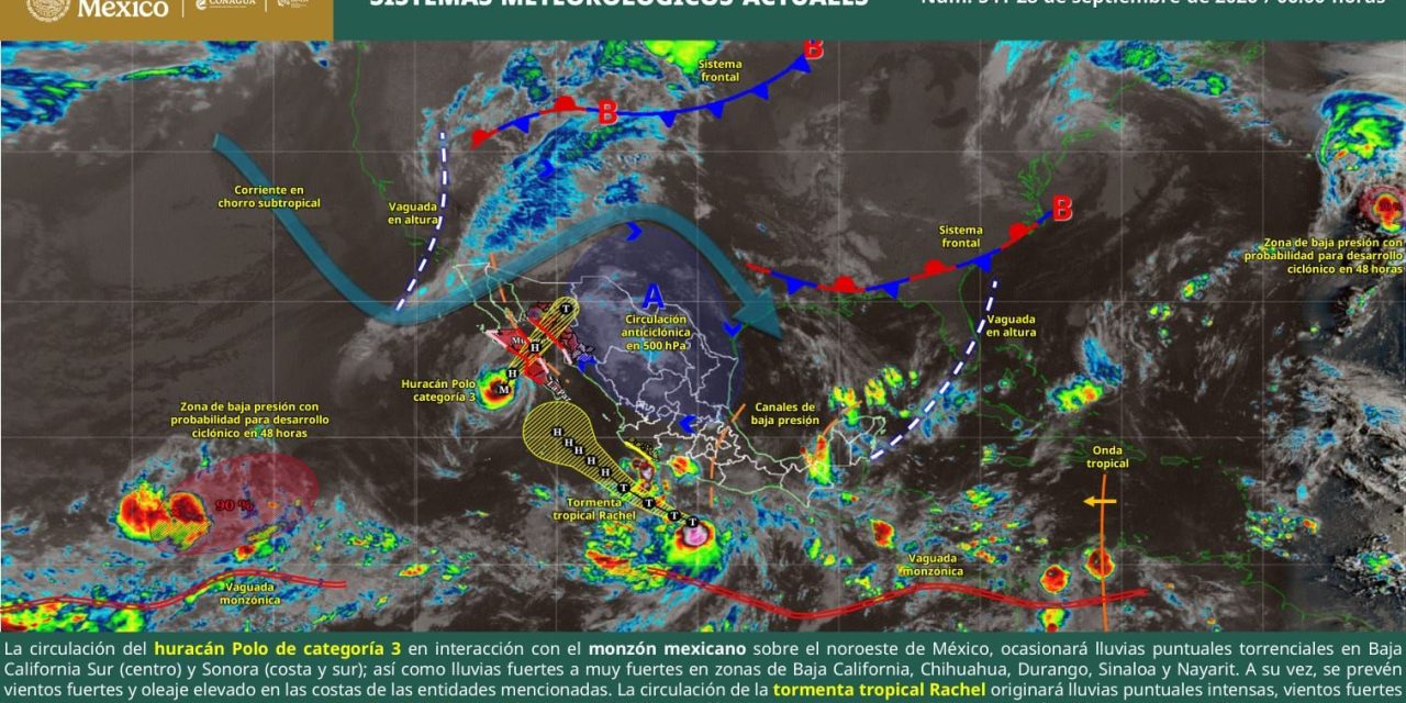 Coahuila tendrái lluvias y descargas eléctricas este lunes