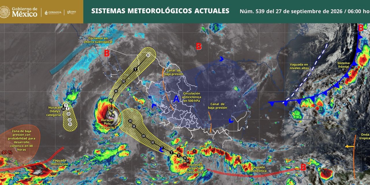 Se forma la Depresión Tropical Dieciocho-E en el Pacífico