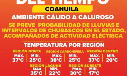 Será una semana húmeda para Coahuila