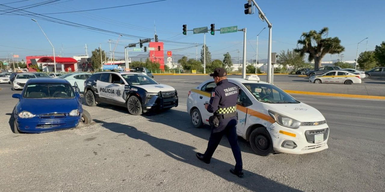 Amanece Saltillo con accidente en el Centro Metropolitano