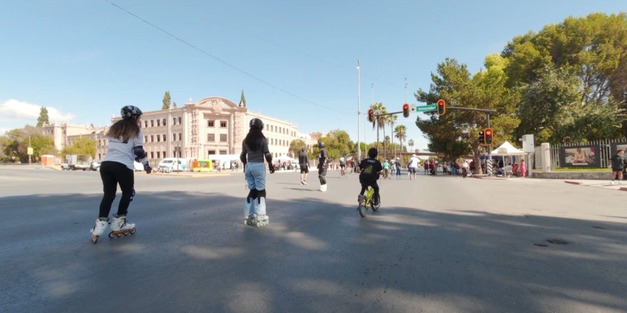 En la Ruta Recreativa saltillenses se activan físicamente y conviven
