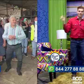 Reta de baile en plena calle