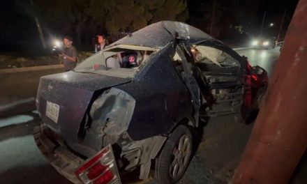 Joven ebrio provoca accidente en Saltillo