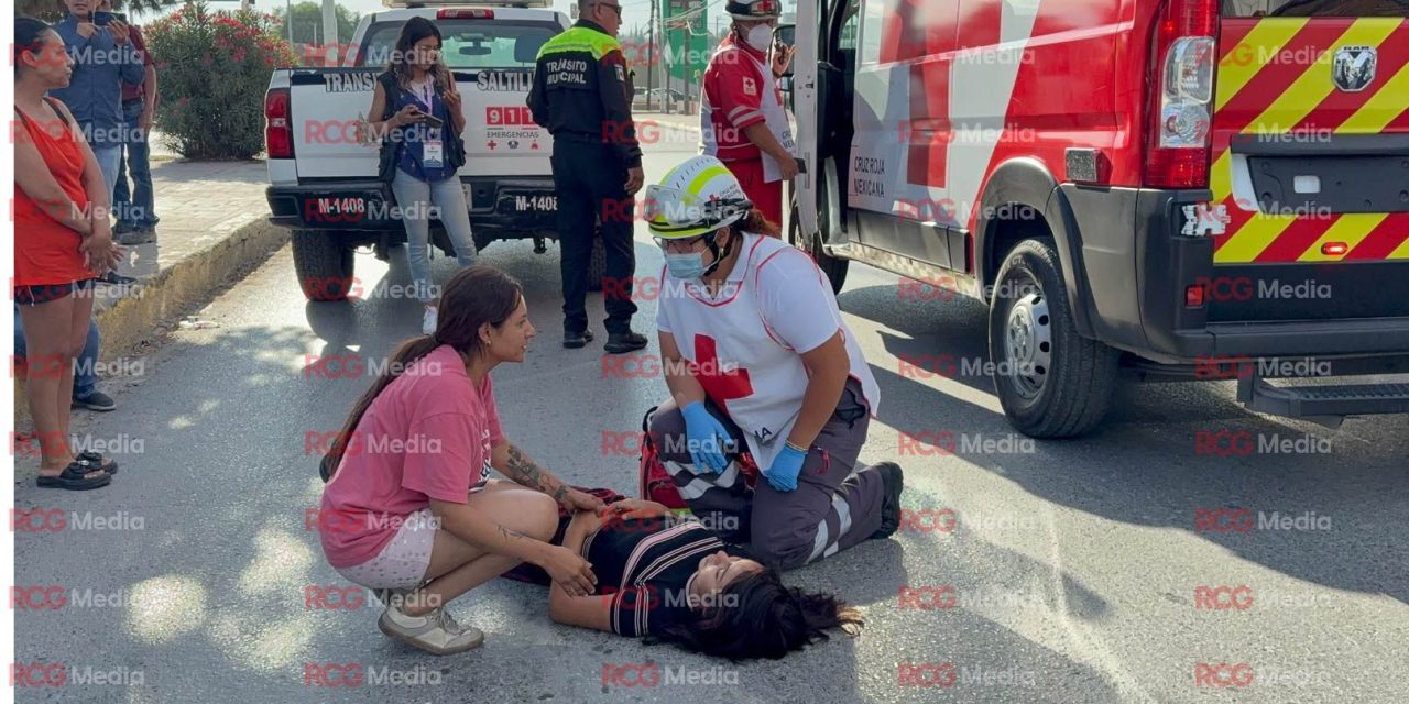Joven de 13 años fue atropellada por automovilista en Saltillo