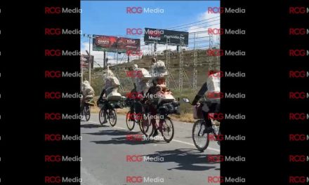 Pasan por Saltillo peregrinos que recorren México cargando a la Virgen y San Judas