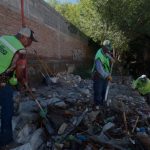 Refuerza Javier Díaz limpieza de arroyo en la Zona Centro