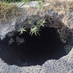 Se hizo un socavón en la calle Tezcatlipoca, al norte de Saltillo