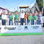 Alcalde arranca y supervisa obras del Plan de Inversión Prendamos Monclova