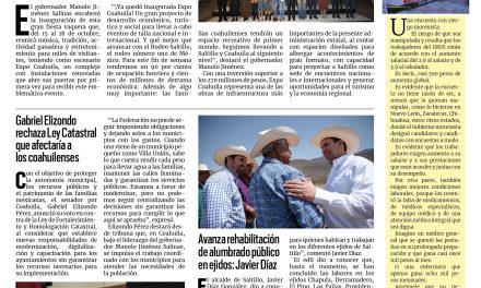Portada RCG Media [15 de octubre de 2026] ´Expo Coahuila, un proyecto de desarrollo económico, turístico y social’; Gabriel Elizondo rechaza Ley Catastral que afectaría a los coahuilenses y más…