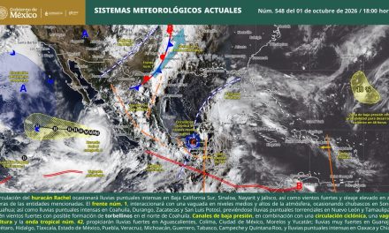 Este viernes se prevén lluvias intensas y descargas eléctricas en Coahuila