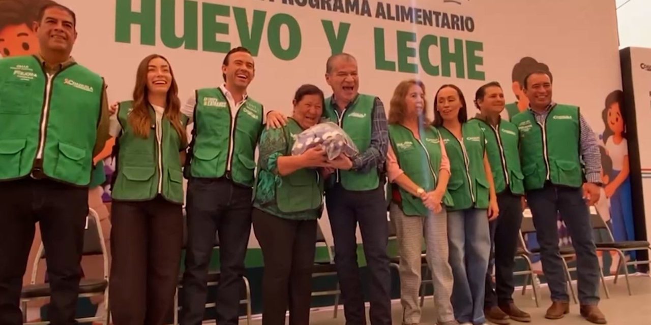 Programa de huevo y leche llega a colonia Magdalenas de Torreón