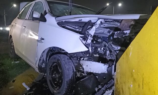 Sufre accidente tras dormitar en Saltillo; profundo corte lo mandó al hospital