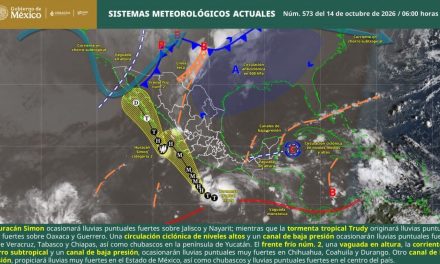 Lluvias muy fuertes, rachas de viento y posible formación de torbellinos se prevén en Coahuila